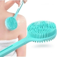Çift Taraflı Silikon Uzun Saplı Banyo Fırçası CM-331