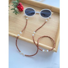 Likesun El Yapımı Doğaltaş Detaylı Kadın Gözlük Askısı