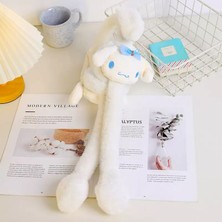 Cinnamoroll Beyaz Peluş Sesli Hareketli Oynar Kulaklı Kulaklık Kışlık Genç Kız Erkek Çocuk Hediyelik
