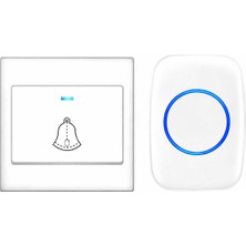 Sonex Uzaktan Kumandalı LED Işıklı Kablosuz Kapı Zili, Yüksek Sesli Uzun Mesafeli (H10-DC)