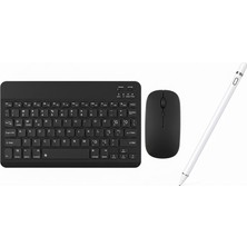 Redmud Teknoloji Samsung Galaxy Tablet Modelleri ile Uyumlu Klavye Mouse ve Dokunmatik Kalem Seti 3 In 1 Blukey Trio