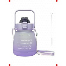 MarkEntegra Bpa'sız Motivasyonel Su Matarası 1.3 Litre - Mor