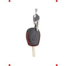 MarkEntegra 2 Tuşlu Deri Anahtar Kılıfı - Belirli Modellerle Uyumlu