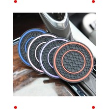 MarkEntegra Araç Içi Bardak Tutucu Matı, Kaymaz, 2'li Set