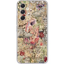 Manitoba Samsung Galaxy A04S Uyumlu Baskılı Yumuşak Silikon Şeffaf Telefon Kılıfı