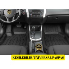 Trakmats Tesla Model x 5 Koltuk 2015-2016-2017-2018-2019-2020-2021 3D Havuzlu Kesilebilir Oto Paspas Seti,su Geçirmez,çok Yumuşak ve Esnek,yeni Üretim, Araba Paspası,tunasiyah