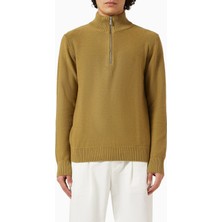 Selected Homme Organik Pamuklu Yarım Fermuarlı Kazak, Minimalist ve Modern Erkek Stili