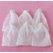 Fnt Desenli Tül Kese 15*20 cm Ebatında 12 Adettir Hediyelik Bohçalık Çeyizlik