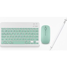 Redmud Teknoloji Ipad Tablet Modelleri ile Uyumlu Klavye Mouse ve Dokunmatik Kalem Seti 3 In 1 Blukey Trio