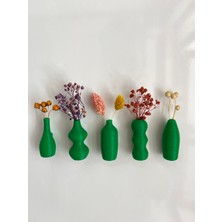 Serüven Miniflora - 5'li Magnetli Mini Vazo - Buzdolabı Magneti