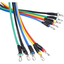 11 Parça Lateks Egzersiz Bandı Çekme Halatı Egzersiz Seti