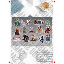 MarkEntegra Marvel Temalı Sticker Etiket Seti - Çeşitli