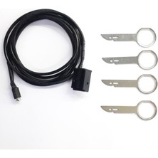 Autoline Ford Teyp Uyumlu Dişi Aux Kablo Sökme Anahtarlı ( Aux Menülü Teypler Için )