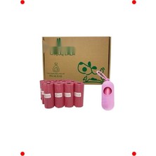 MarkEntegra Kedi Köpek Kaka Poşeti ve Taşıma Kapsülü Seti (Pembe)