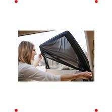 MarkEntegra 2 Adet Yan Cam Güneşlik Perde ve Sinek Koruyucu