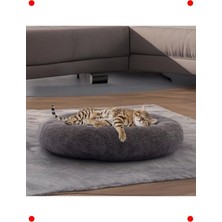 MarkEntegra Konforlu Peluş Evcil Hayvan Yatağı - Beyaz