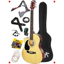 MarkEntegra Elektro Akustik Gitar Seti - Ekolayzerli 40 Inç