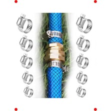 MarkEntegra 10 Parça Ayarlanabilir Paslanmaz Çelik Hortum Kelepçesi Seti