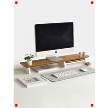 MarkEntegra Ahşap Monitör Yükseltici Stand (Meşe)