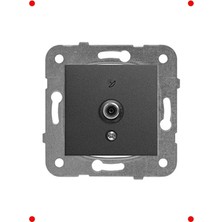 MarkEntegra Siyah Uydu Prizi, F Kon Konnektörlü, 10 Db