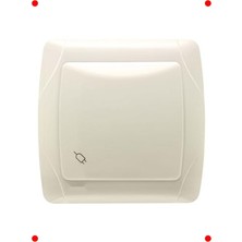 MarkEntegra Krem Kapaklı Çocuk Korumalı Topraklı Priz