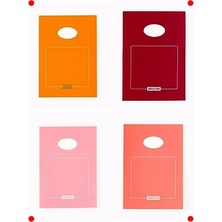 MarkEntegra A5 Renkli Noktalı Bloknot 50 Yaprak, 4'lü Paket