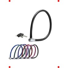 MarkEntegra Çok Amaçlı Anahtarlı Çelik Kablo Kilit (55 Cm)