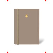 MarkEntegra Minimalist Çizgili Defter, Vizon Rengi, 17X24CM