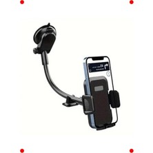 MarkEntegra Araç Telefon Tutucu | Uzun Ayarlanabilir Kol ve Güçlü Vakum