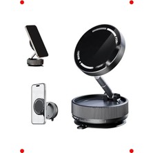 MarkEntegra Katlanabilir 360° Vakumlu Araç Telefon Tutucu
