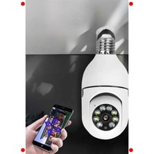 MarkEntegra Ampul Görünümlü 360° Wifi Güvenlik Kamerası