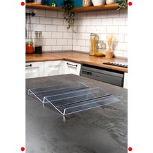 MarkEntegra 2'li Kaydırmaz Şeffaf Çekmece Içi Baharat Standı