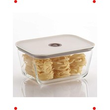 MarkEntegra Dikdörtgen Mutfak Saklama Kabı - 2600ML, Bej