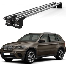 Today Auto Trio-Iı Bmw X5 (2014 ve Sonrası) Uyumlu Kilitli Ara Atkı 135CM Port Bagaj Tavan Barı