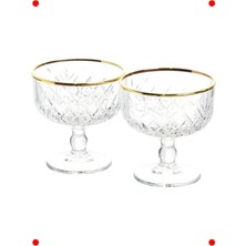 MarkEntegra Zarif Golden Touch Cam Dondurma ve Tatlı Kasesi 250 cc