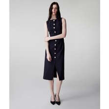 İpekyol Metal Düğme Aksesuarlı Elbise IW6250002386015