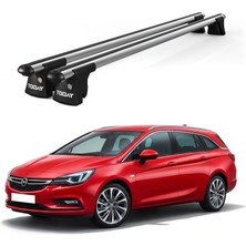 Today Auto Trio-Iı Opel Astra Kombi (2010 ve Sonrası) Uyumlu Kilitli Ara Atkı 120CM Port Bagaj Tavan Barı