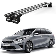 Today Auto Trio-Iı Cee'd Kombi (2015 ve Sonrası) Uyumlu Kilitli Ara Atkı 120CM Port Bagaj Tavan Barı