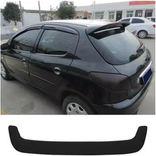 Peugeot 206 1998-2004 Plastik Parlak Siyah Spoiler Spoyler