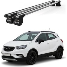 Today Auto Trio-Iı Opel Mokka x (2012 ve Sonrası) Uyumlu Kilitli Ara Atkı 120CM Port Bagaj Tavan Barı