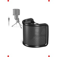 MarkEntegra Metal Mikrofon Pop Filtr