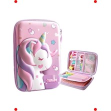 MarkEntegra 3D Büyük Unicorn Tasarım Su Geçirmez Kalem Kutusu