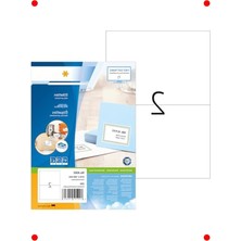 MarkEntegra A4 Lazer Yazıcı Uyumlu Premium Beyaz Etiket 100 Adet