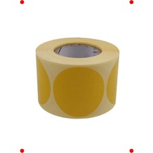 MarkEntegra 500 Adet Sarı Yuvarlak Kendinden Yapışkanlı Etiket