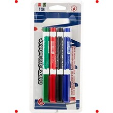 MarkEntegra 4'lü Beyaz Tahta Kalemi Seti – 4 Renk 4.5 mm