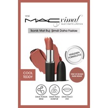 M.A.C Zenginleştirilmiş Formülü Ile Dudaklara Yumuşaklık,pürüzsüz Görünüm Verici,kalıcı Ruj-Cool Teddy