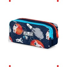 MarkEntegra Astronot Temalı Iki Bölmeli Kalem Çantası, Erkek Çocuk