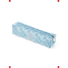 MarkEntegra Mavi Çiçek Işlemeli Kalem Çantası