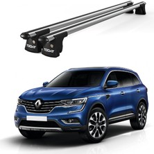 Today Auto Trio-II Renault Koleos (2016 ve Sonrası) Uyumlu Kilitli Ara Atkı 120CM Port Bagaj Tavan Barı
