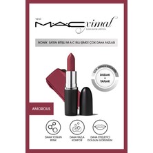 M.A.C Olağanüstü Formülü ve Hafif Dokusu Ile Saten Bitişli Ruj-Amorous 3.5gm KEYNEW201